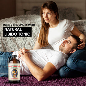 HERBOGANIC Men Wellness Living Bitter 16oz label closeup highlights natural ingredients