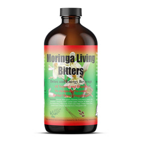 HERBOGANIC Moringa Living Bitter bottle on display for daily wellness rituals.
