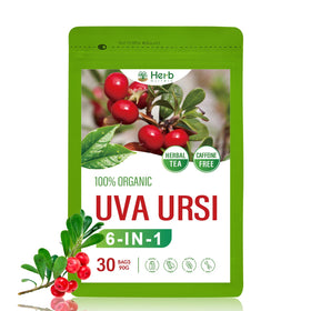 HerbOLITHIC uva-ursi tea bags for convenient daily wellness ritual.