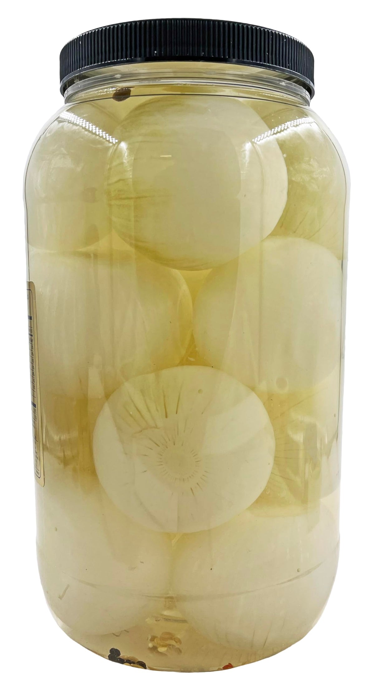 Herb's Pickled Sour Onions jar with spoon, pantry convenient snack.