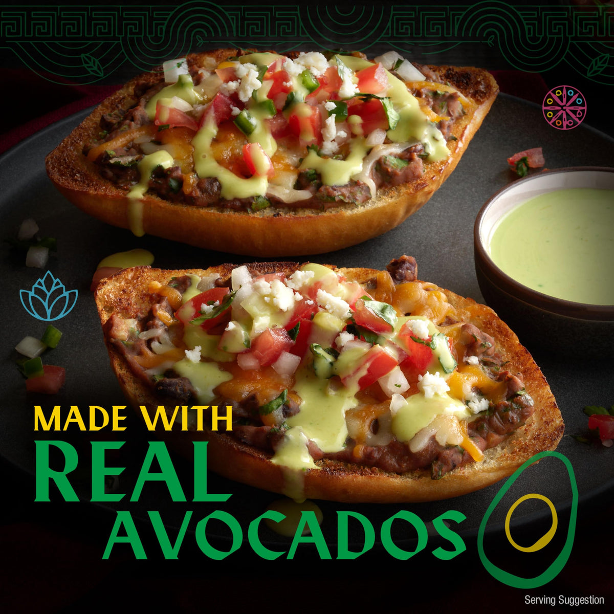 HERDEZ Avocado Hot Sauce being poured over eggs for a creamy lift