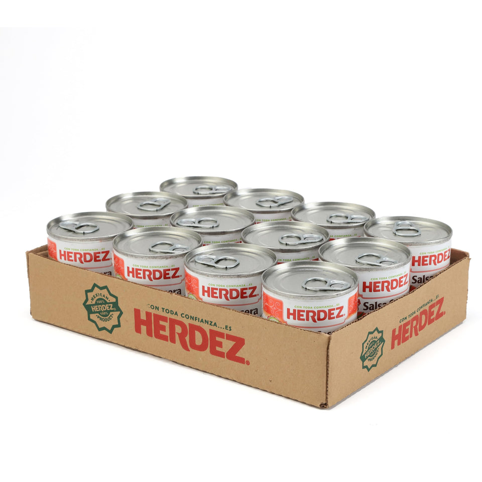 Herdez Salsa Casera Hot can-top adds bold flavor to chips.