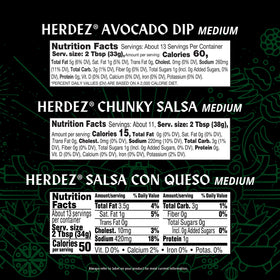 HERDEZ Salsa Con Queso Medium jar rich dip with subtle heat.