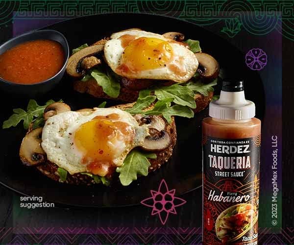Herdez Taqueria Habanero bottle delivers bright heat for fajitas.