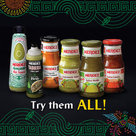 Herdez Taqueria Street Sauce Verde gluten-free option with low calories.
