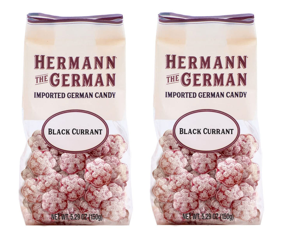 Hermann the German black currant hard candy pack 2 — gluten-free, on-the-go treat