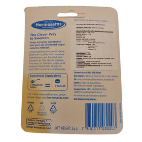 Hermesetas Mini Sweeteners 2-pack close-up of tiny sachets for quick sweetening.