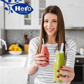 Hero Juice Nectar Apricot ingredients emphasize natural components for clean taste