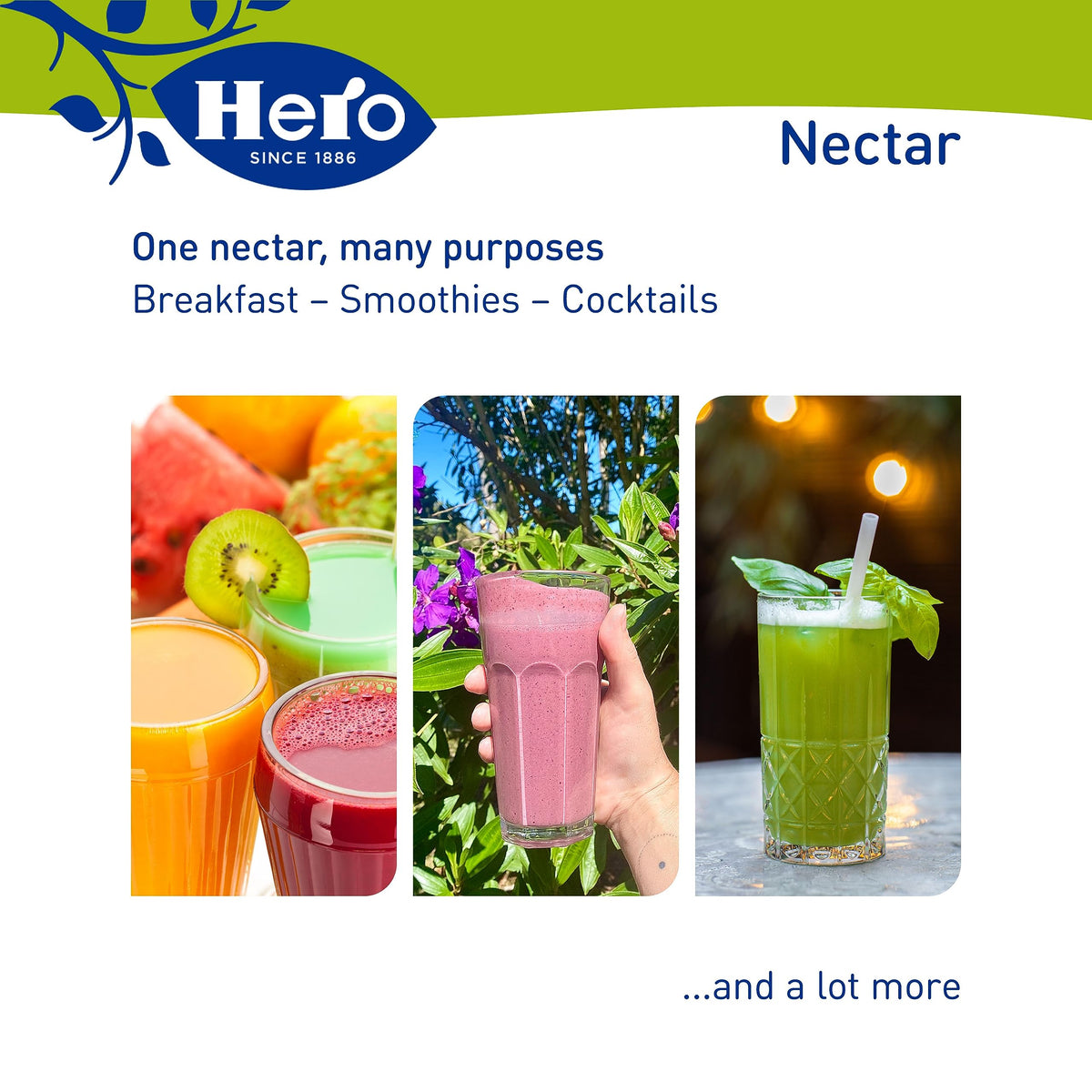 Hero Juice Nectar Apricot served over ice for a refreshing chill and aroma