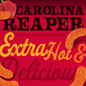 Herr's Carolina Reaper Cheese Curls crisp texture for bold snacking