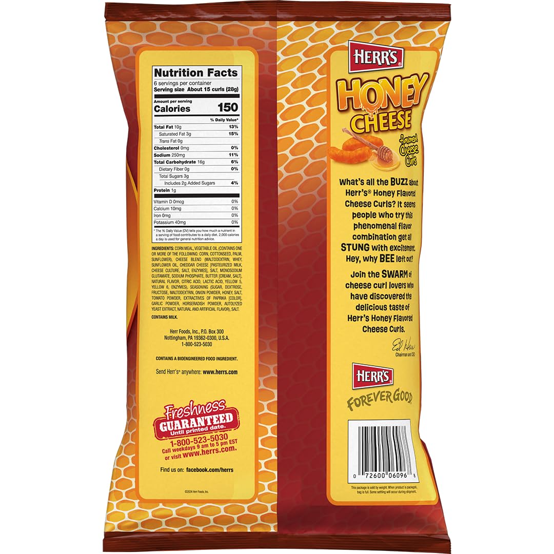 Herr’s Honey Cheese Curls help keep your pantry stocked