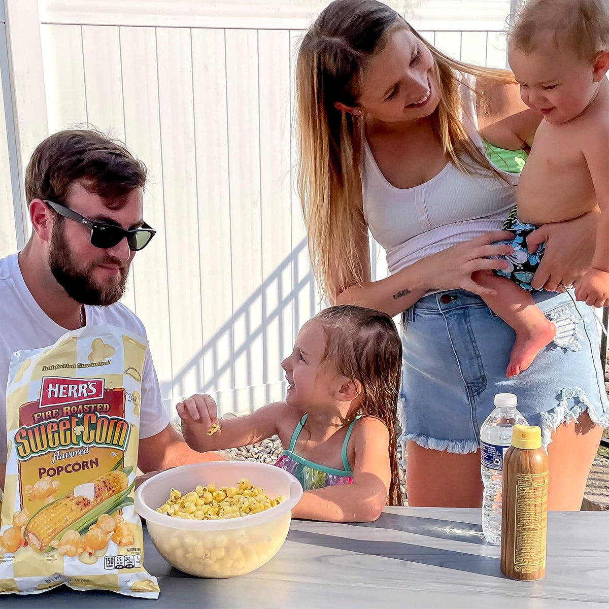Herr's popcorn with salt and pepper finish for a savory movie night.