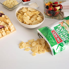 Herr's Sour Cream and Onion chips kosher-dairy-label ensure dairy-friendly snacking