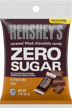 Hershey Sugar Free Chocolate Candy 3oz bag with classic melt-in-your-mouth taste.