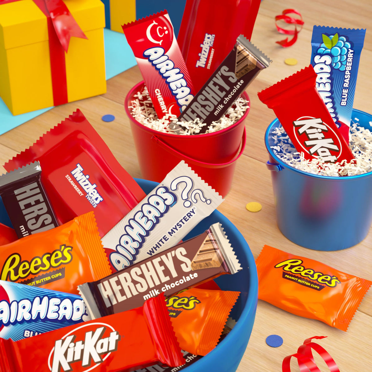 Hershey's Air Heads fruit-flavored mini bars for fresh, fruity snacking