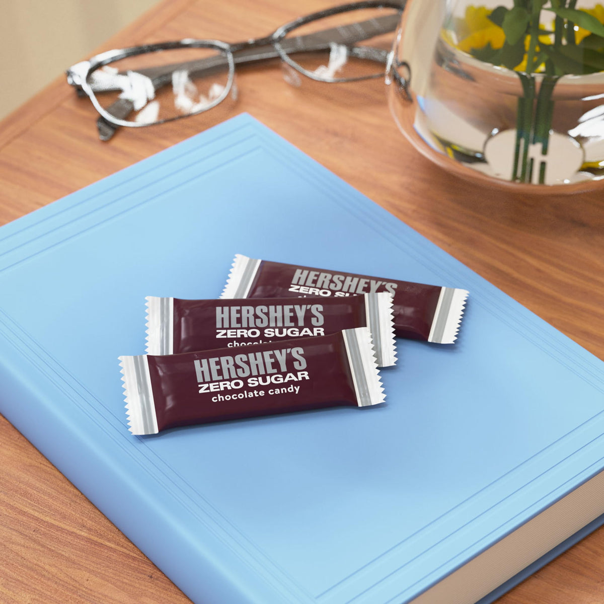 Hershey's aspartame-free Zero Sugar candy label supports mindful snacking.
