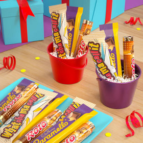 Individually wrapped candies in the bulk box, ideal for concession stands.