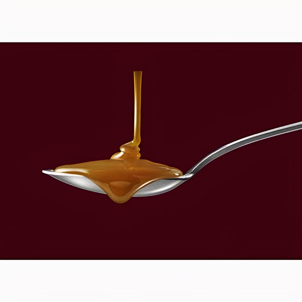 Hershey's caramel syrup bottle cap demonstrates mess-free pour for drinks