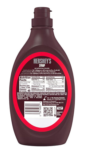 Hershey's Caramel Syrup on warm pancakes creates a buttery finish