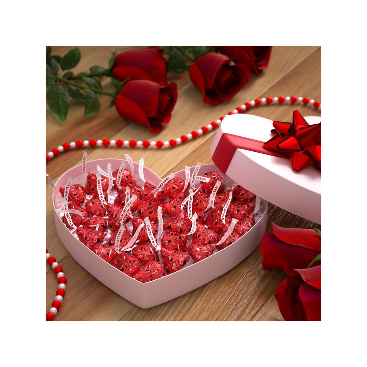 Hershey's chocolates in a gift basket, ready to delight a loved one.