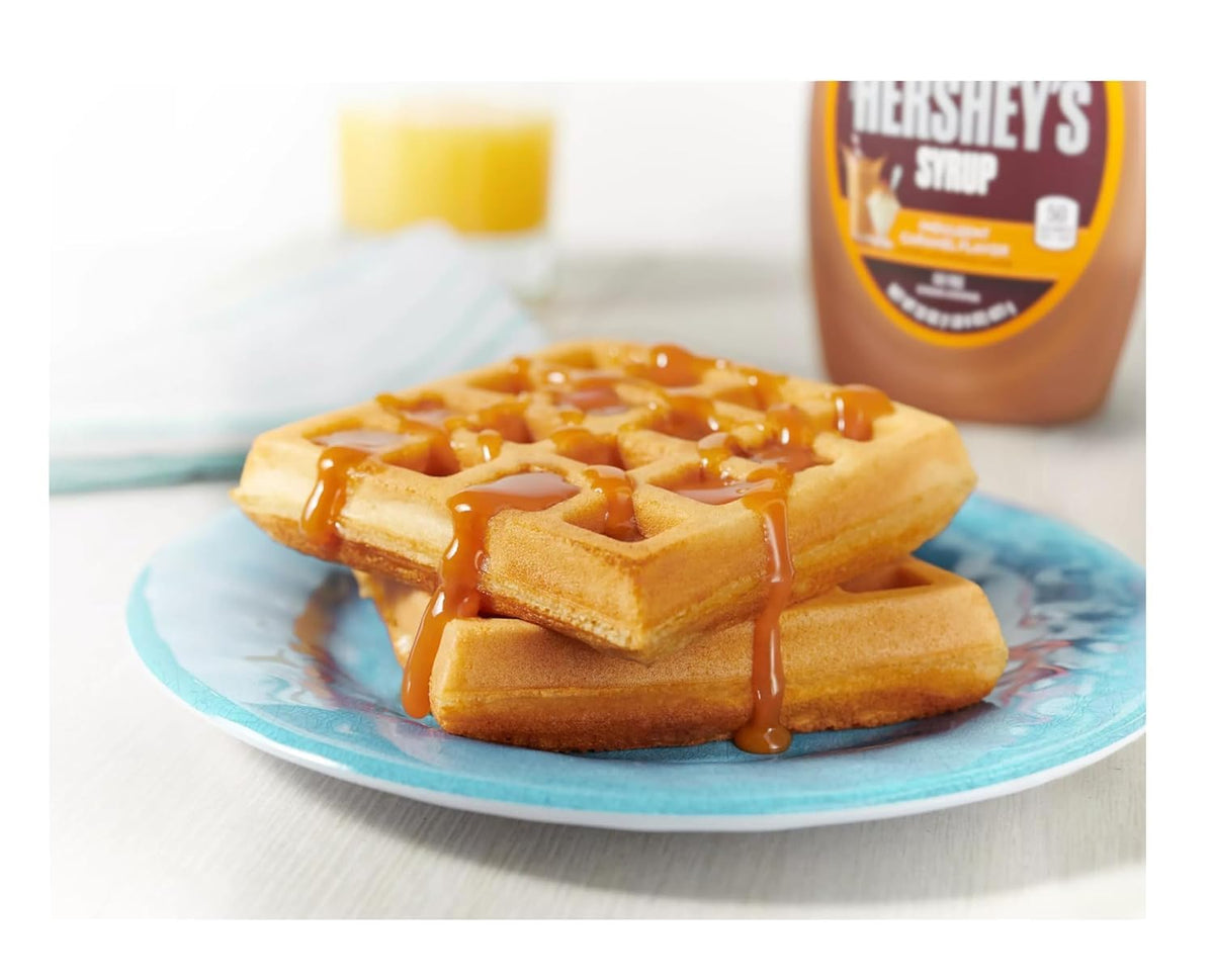 Hershey's Syrup bottles add sweet topping to coffee or hot chocolate
