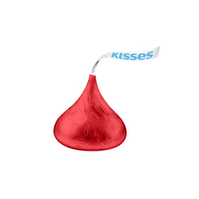 HERSHEY'S KISSES buffet display in a candy dish, bulk bag ready for gatherings.
