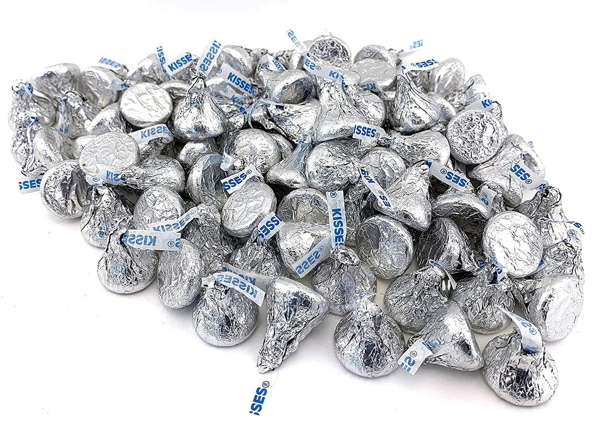 Hershey's Kisses arranged in a candy dish for a stylish display