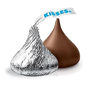 Hershey's Kisses silver foil wrap bulk pack ready for display