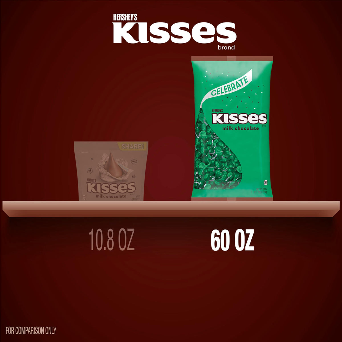 Hershey's KISSES bulk chocolate for stocking stuffers and party favors