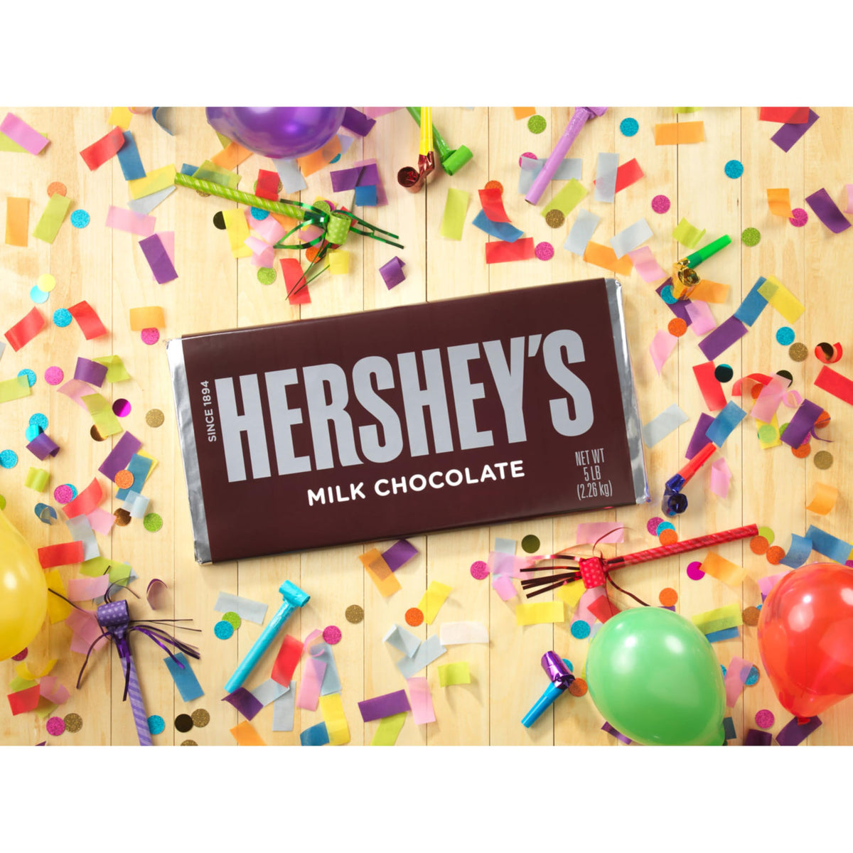 Hershey's Milk Chocolate Bar 5lb stocking-friendly size for gifts