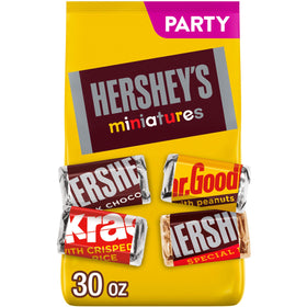 HERSHEY'S Miniatures variety pack bite-size bars ideal for office candy dishes and gatherings.