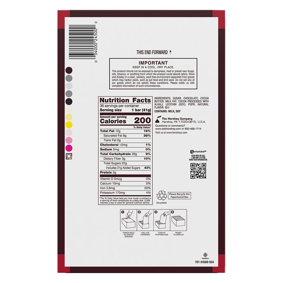 Close-up of HERSHEY'S SPECIAL DARK Mildly Sweet chocolate bars with smooth texture for snacking