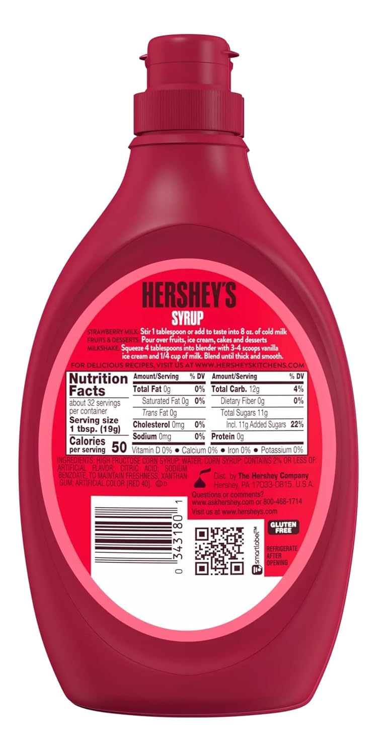 Hershey's Chocolate Syrup topping on sundae for indulgent layers