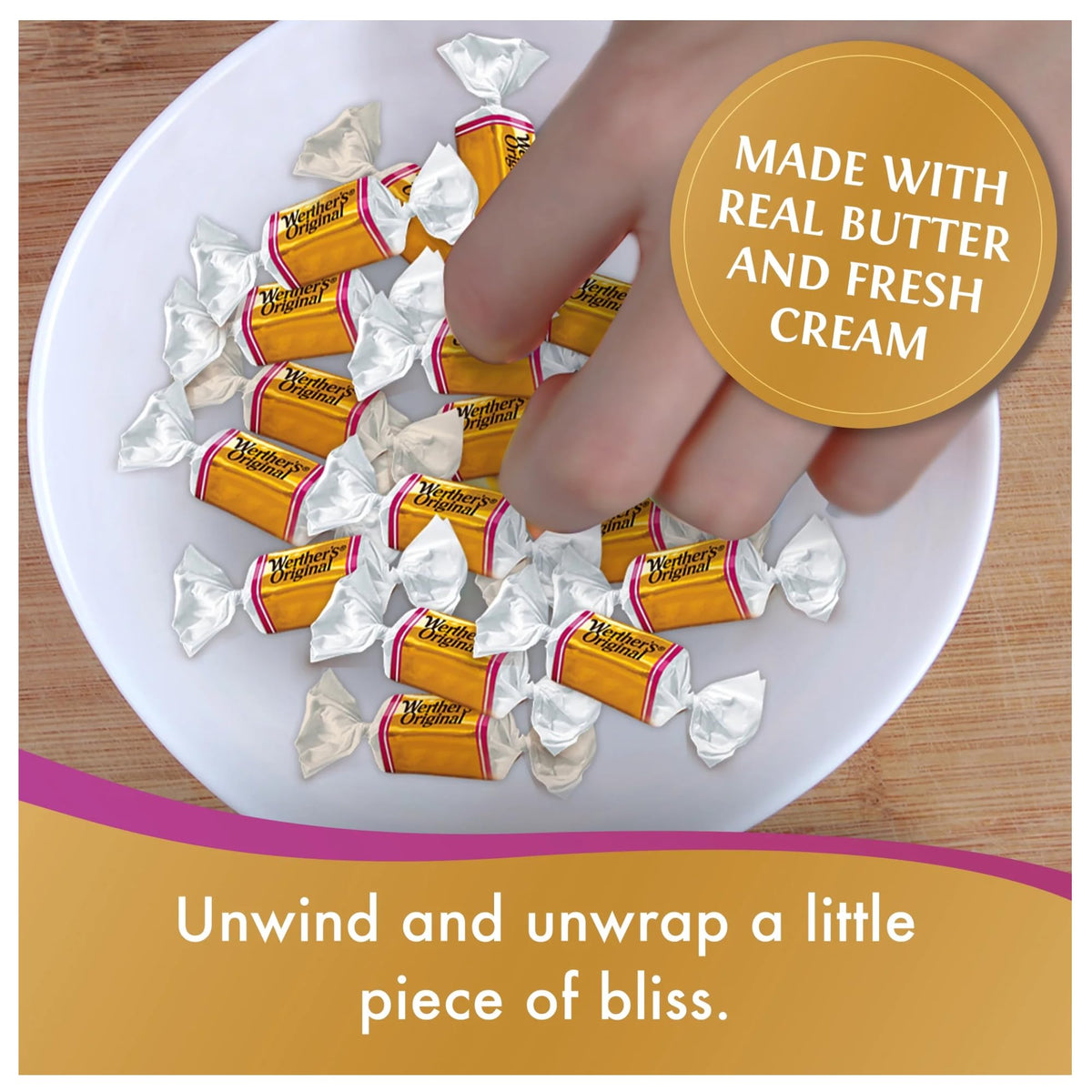 Hersheys Werther Soft Caramel Candies coffee pairing, a comforting bite.
