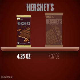 Bulk case display of HERSHEY'S Milk Chocolate with Almonds XL Bars.