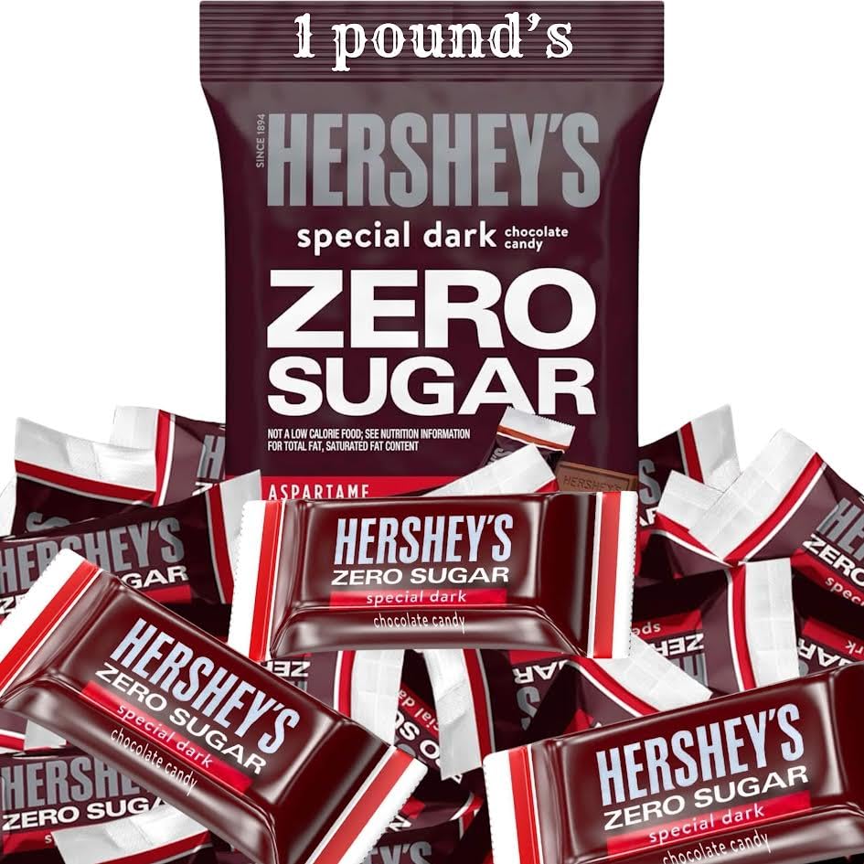 HERSHEY'S Zero Sugar assorted chocolate bag for celebrations and sugar-free snacking.