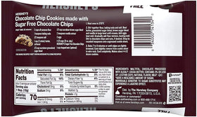 Hersheys Zero Sugar Chips topping ice cream for a sugar-free treat.