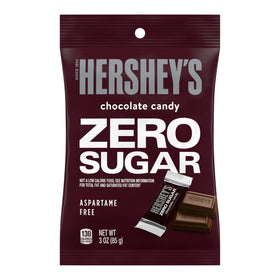 Wrapped Hershey's Zero Sugar candy packs preserving freshness for sharing.