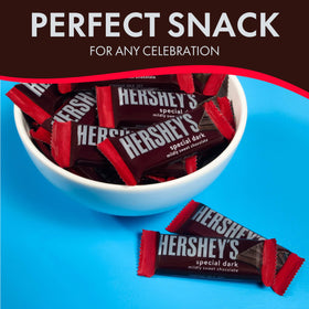 Hershys Special Dark Mildly Sweet Chocolate party favor bags ready to share.