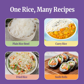 Hethstia naturally gluten-free and vegan konjac rice option.