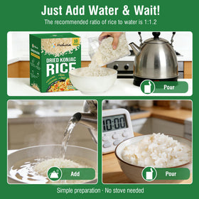 Hethstia gluten-free konjac rice ideal for diet-friendly lunches.