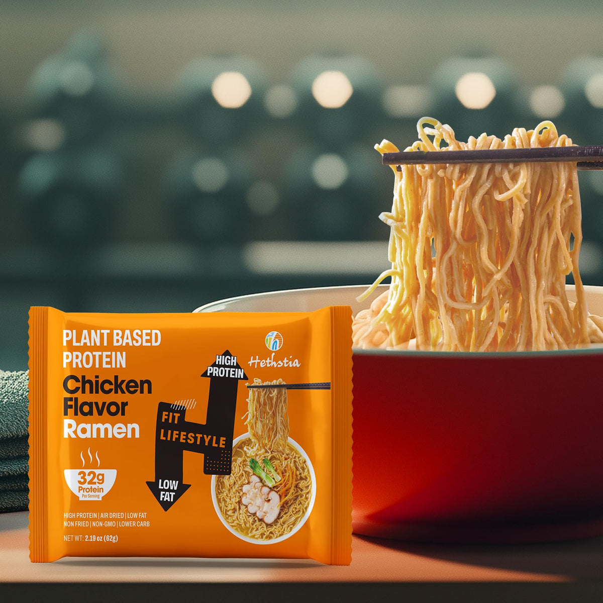 Hethstia six-pack packaging communicates convenient pre-packaged meals