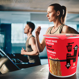 Hethstia ramen cup six-pack packaging highlighting convenient ready-to-heat meals