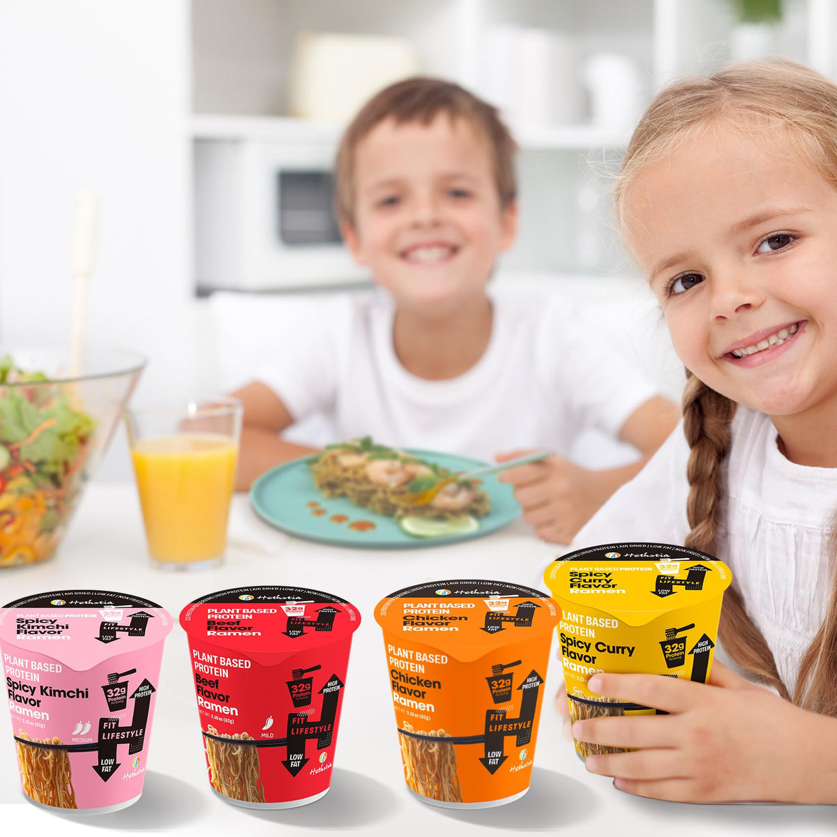 Hethstia ramen ready-to-prepare cups ready to enjoy.