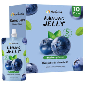 Hethstia Konjac Jelly blueberry pouch—a convenient, low-calorie snack for on-the-go.