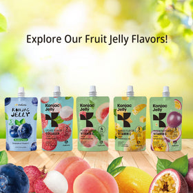 Hethstia Konjac Jelly blueberry close-up showcases fruity flavor and texture.