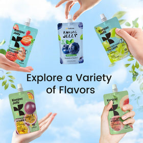 Hethstia Konjac Jelly Green Grape Pouch provides a quick, fat-free pick-me-up.