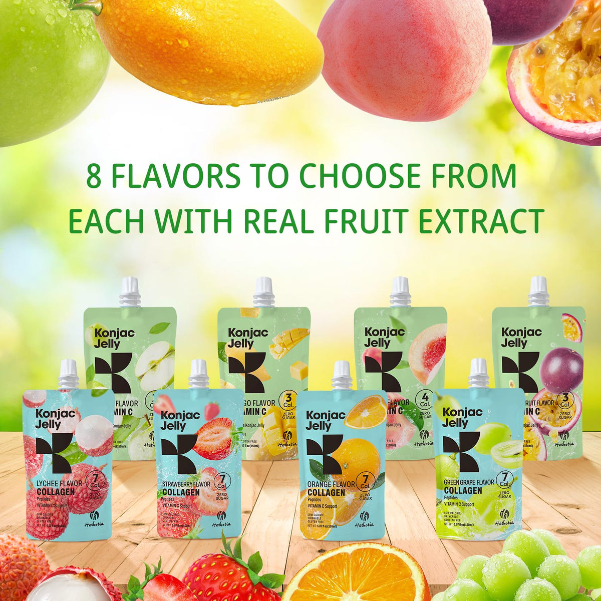 Boxed set of Hethstia Passion Fruit jelly pouches for gifting