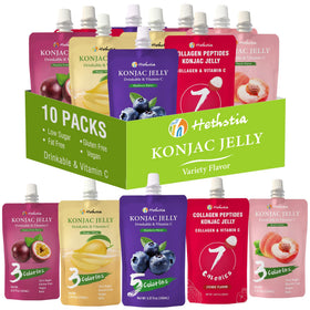 Hethstia Konjac Jelly Lychee pouch: convenient, low-calorie snack for busy days.
