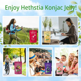 Hethstia Konjac Jelly open pack: grab-and-go snack ready to enjoy.